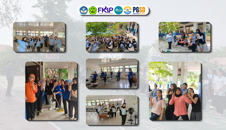 Mahasiswa dan Dosen PGSD UPR Laksanakan Kerja Bakti untuk Menjaga Kebersihan Lingkungan Program Studi