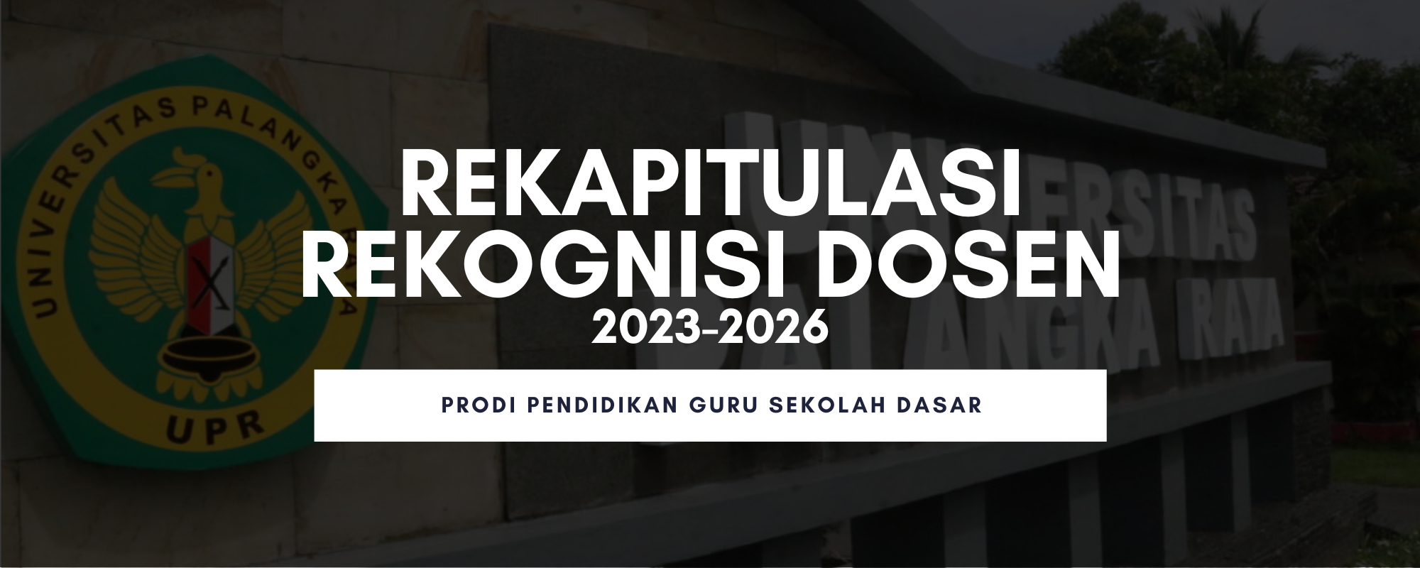 REKAPITULASI REKOGNISI DOSEN PGSD