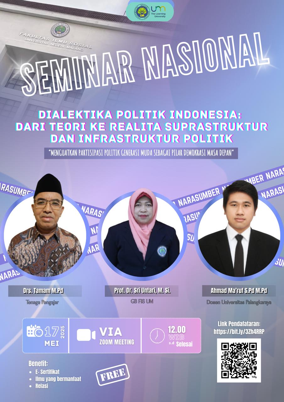 Dosen PGSD FKIP UPR Menjadi Narasumber Seminar Nasional di Universitas Negeri Malang